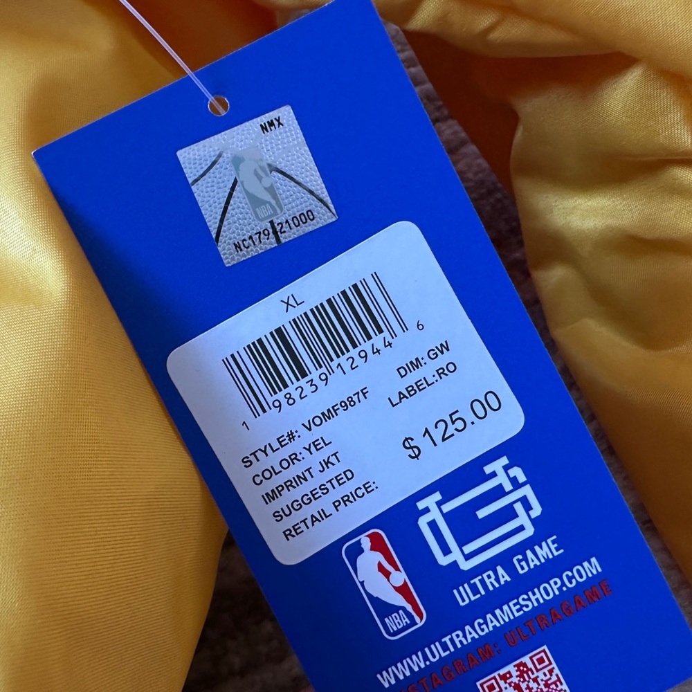 Ultra Game NBA Golden State Warriors satin jacket - Picture 6 of 6